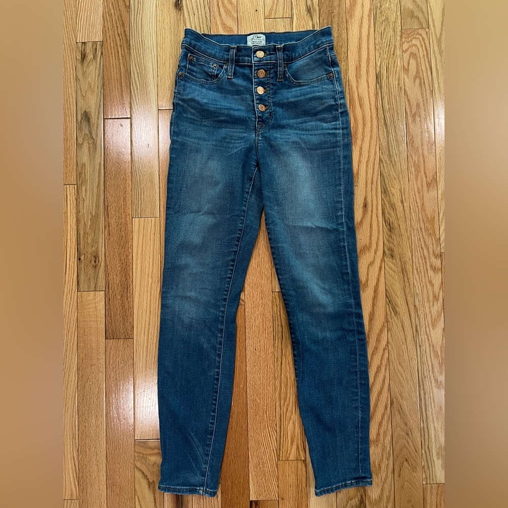 J. Crew Women's Skinny Jeans - Dark Blue